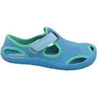 nike sunray protect ps girlss childrens sandals in blue