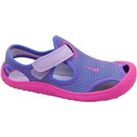 nike sunray protect td boyss childrens sandals in blue