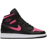 Nike Air Jordan I Retro High GS boys\'s Children\'s Mid Boots in Black