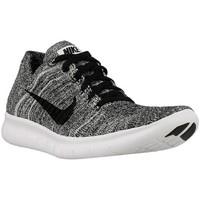 Nike Free RN Flyknit GS girls\'s Children\'s Shoes (Trainers) in White