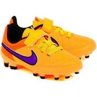 nike jr tiempo genio leather v fg boyss shoes in multicolour