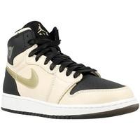 Nike Air Jordan 1 Ret HI Prem boys\'s Children\'s Shoes (High-top Trainers) in BEIGE