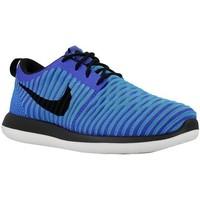 nike roshe two flyknit girlss childrens shoes trainers in blue