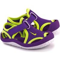 nike sunray girlss childrens sandals in purple