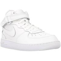 Nike Force 1 Mid PS girls\'s Children\'s Shoes (High-top Trainers) in white