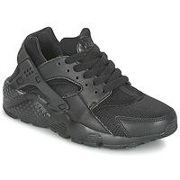 Nike HUARACHE RUN JUNIOR boys\'s Children\'s Shoes (Trainers) in black