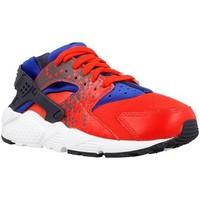 nike huarache run print boyss childrens shoes trainers in blue