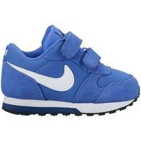 nike md runner girlss childrens shoes trainers in blue