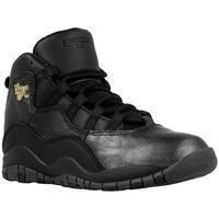 Nike Jordan 10 Retro BP girls\'s Children\'s Shoes (High-top Trainers) in Black
