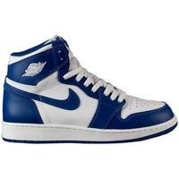 Nike Air Jordan 1 Retro High boys\'s Children\'s Shoes (High-top Trainers) in White