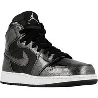 Nike Air Jordan 1 Retro High boys\'s Children\'s Shoes (High-top Trainers) in Silver