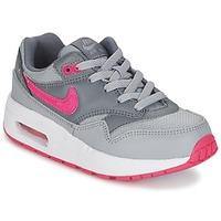 Nike AIR MAX 1 CADET girls\'s Children\'s Shoes (Trainers) in grey