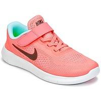 Nike FREE RUN PRESCHOOL girls\'s Children\'s Shoes (Trainers) in pink