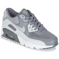 Nike AIR MAX 90 MESH JUNIOR boys\'s Children\'s Shoes (Trainers) in grey