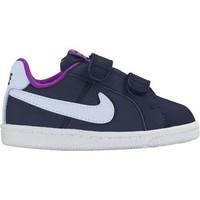 nike court royale girlss childrens shoes trainers in blue