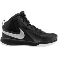 nike team hustle d 7 boyss childrens basketball trainers shoes in blac ...