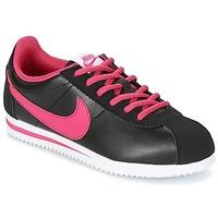 Nike CORTEZ JUNIOR girls\'s Children\'s Shoes (Trainers) in black