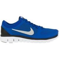 nike flex run 2015 gs girlss childrens sports trainers in blue