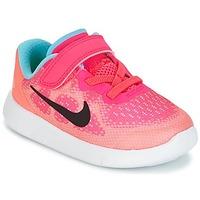 nike free run 2 toddler girlss childrens shoes trainers in pink