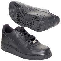 nike air force one kids boyss childrens shoes trainers in black