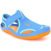 nike sunray protect ps girlss childrens sandals in blue