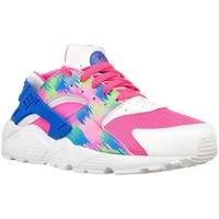 nike huarache run print girlss childrens shoes trainers in white