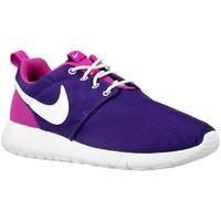 nike roshe one gs boyss childrens shoes trainers in purple