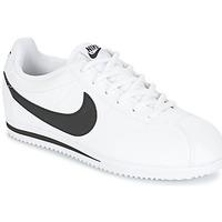 nike cortez junior boyss childrens shoes trainers in white