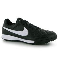 Nike Tiempo Genio Mens Astro Turf Trainers (Black-White)