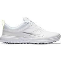 Nike Akamai Ladies Golf Shoes - White / Silver / Platinum Standard UK 4