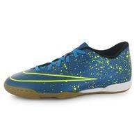 nike mercurial vortex mens indoor football trainers blue green