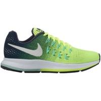 Nike Air Zoom Pegasus 33 GS volt/obsidian/green glow/metallic silver