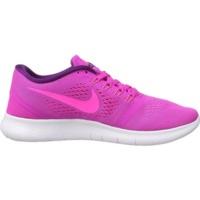 nike free rn women fire pinkblue glowlight violetpink blast