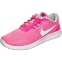 Nike Free RN GS pink blast/metallic silver/white/black