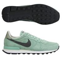 nike internationalist leather trainers green