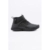 nike air presto mid utility black and grey trainers black