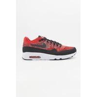 Nike Air Max 1 Ultra 2.0 Red Flyknit Trainers, RED