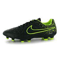 Nike Tiempo Genio FG Mens Football Boots (Black-Volt)