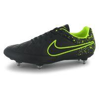 nike tiempo genio sg mens football boots black volt