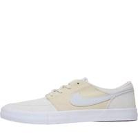 Nike Mens SB Portmore II Solar Trainers Light Bone/White/Black/Pure Platinum