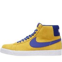 Nike Mens SB Blazer Zoom Mid Trainers Tour Yellow/Dep Night