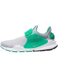 nike mens sock dart knit jacquard trainers wolf greystadium green