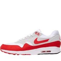 Nike Womens Air Max 1 Ultra 2.0 Trainers White/Neutral Grey/Black/University Red