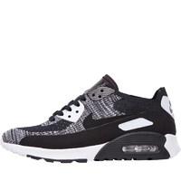 nike womens air max 90 ultra 20 flyknit trainers blackwhiteanthracite