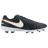 Nike Tiempo Genio II Leather FG Football Boots (Adult) - Black/White/Gold