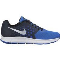 nike air zoom span running shoes mens blackmetallic silverhyper cobalt