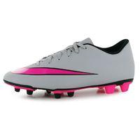 Nike Mercurial Vortex FG Mens Football Boots (Wolf Grey-Pink)