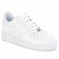 Nike AIR FORCE ONE men\'s Shoes (Trainers) in white