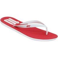 Nike Solarsoft Thong 2 Soccer men\'s Flip flops / Sandals (Shoes) in white