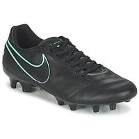 Nike TIEMPO GENIO LEATHER II FIRM-GROUND men\'s Football Boots in black